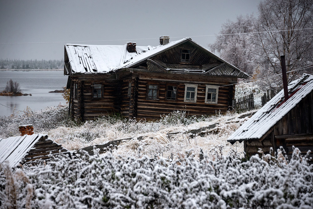 Первый снег в Поньгоме